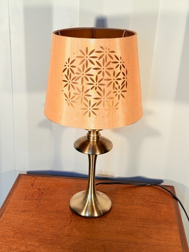 Brass effect table lamp - brass,