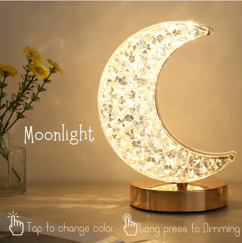 Table lamp crystal night light - lamp,