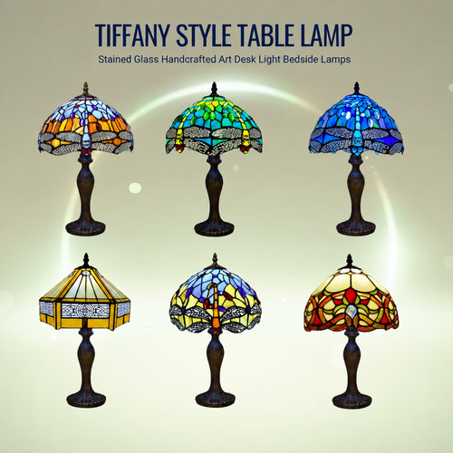 Tiffany style table - tiffany, lamp