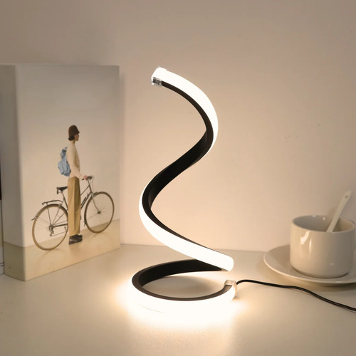 Led spiral desk - led, lamp
