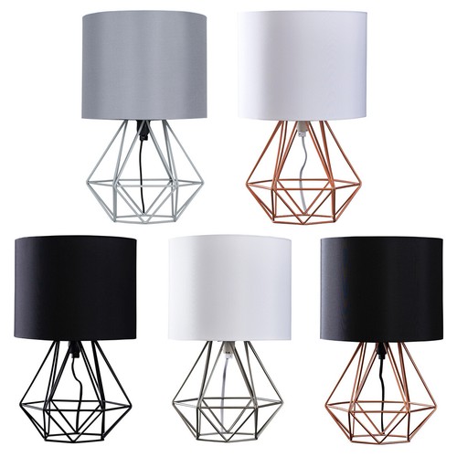 Bedside table lamp industrial - table,