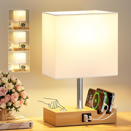 Bedside lamps wooden - bedside, table