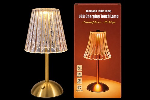 Diamond table lamp - lamp, usb