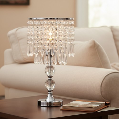 Crystal table lamp bedside - crystal,