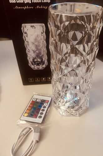 Led crystal table - crystal, lamp