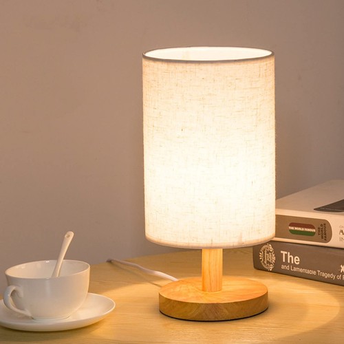 Bedside circular table - , lamp