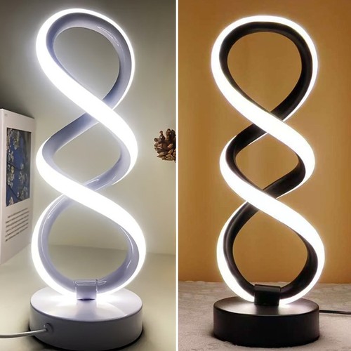 Usb led spiral bedside table - usb,