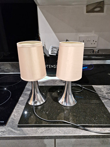 Bedside lamps matching pair - bedside, lamps.