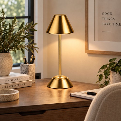 Gold rechargeable touch - gold, table