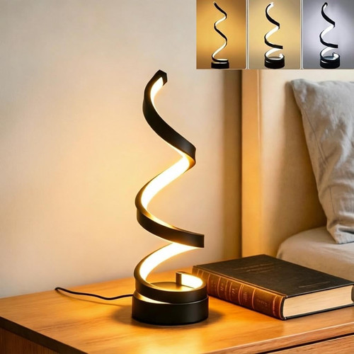 Led table lamp spiral - lamp, desk