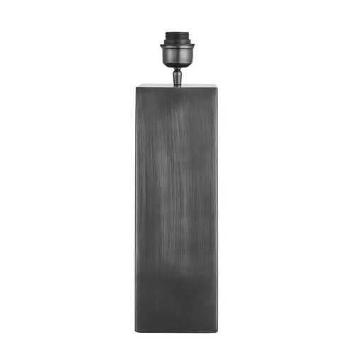 Pewter pillar square table - pewter,