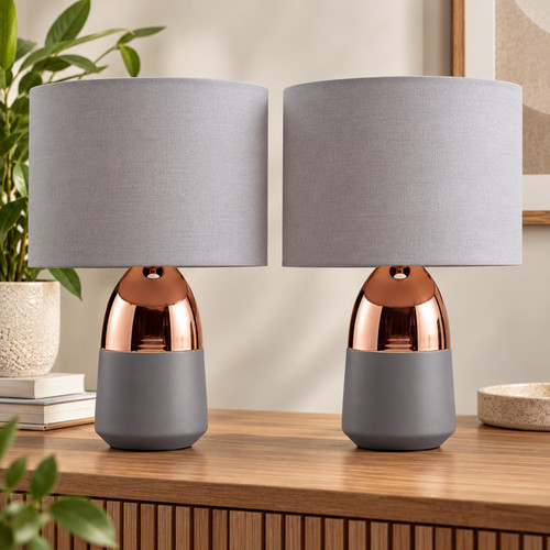 Pair touch table lamps - pair,