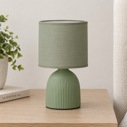 Mini ribbed table lamp green - mini,
