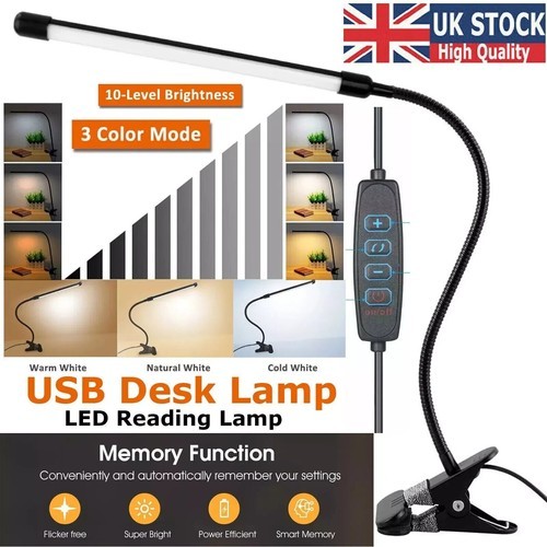 Usb clip desk lamp flexible - usb,