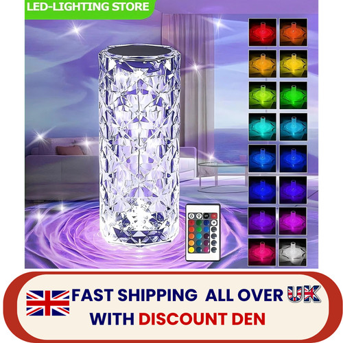 Crystal table lamp diamond - table,