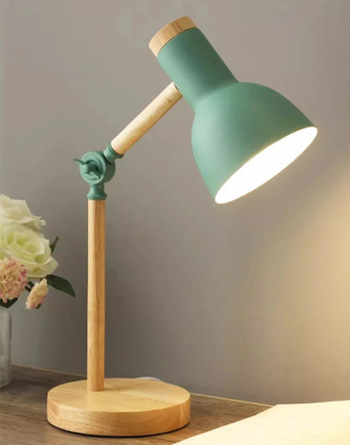 Wooden led table lamp - table,