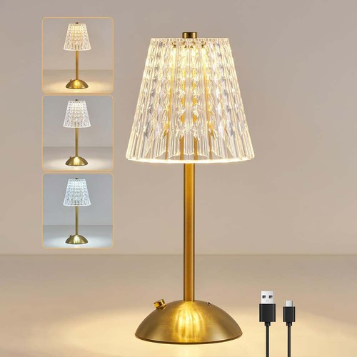 Crystal table lamp usb - table,