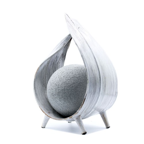 Whitewash natural table - table, lamp