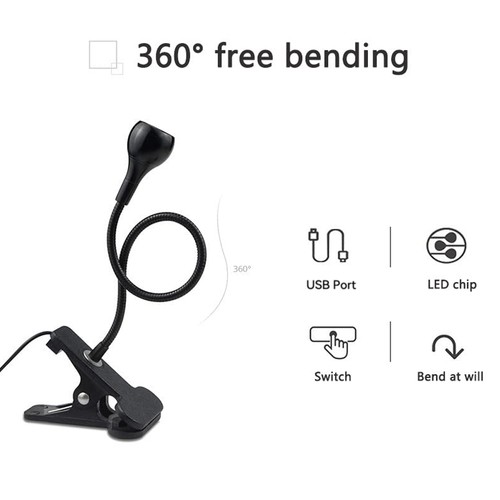 Clip desk lamp flexible - lamp,
