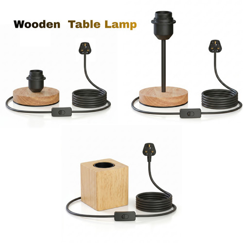 Wooden table lamp for bedroom - wooden,