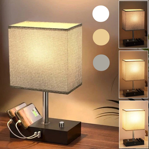 Usb bedside table lamp - usb, desk