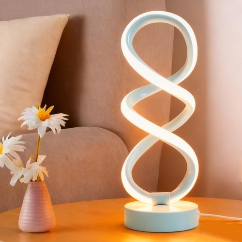 Spiral led table lamp dimmable - led,
